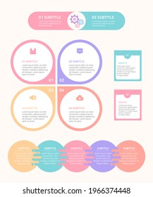 Infographic template for presentation slides.
