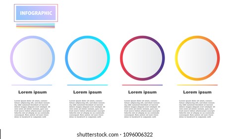 Infographic template for presentation,  Vector business background