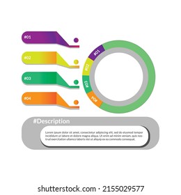 infographic template for presentation. vector illustration