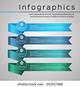 Info-graphic template, For presentations, brochures, banners, website graphics, vector illustration.