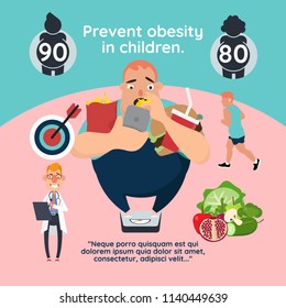 Infographic Template. Prevent Obesity
In Children.