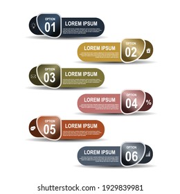 Infographic template, process diagram, infographic design vector, can be used for annual report, web design. Vector bright