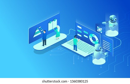 Infographic Template Report Design Financial Analytic Stock Vector ...