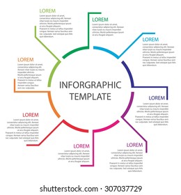 Infographic template. Report templates. 8 steps, processes, options and concepts of Business. Graph and chart Diagram. Template. Business concepts. Vector. EPS10. Illustration