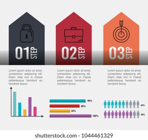 infographic template set icons