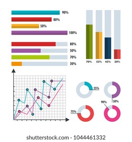 infographic template set icons