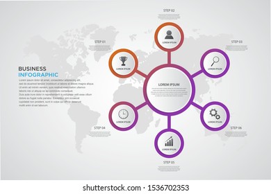 Infographic Template Six Step Instructions Can Stock Vector (Royalty ...