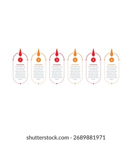 infographic template. six steps geometric information template. infographic template for education, technology, industry, business. infographic template for annual report, magazine
