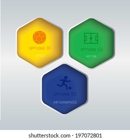 Infographic template for soccer design