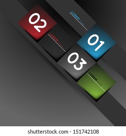 infographic template, squares