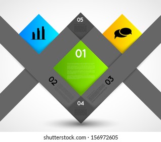 infographic template squares, design element