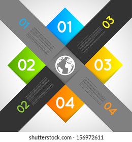 infographic template squares, design element