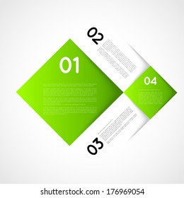infographic template squares, options, infographic design element