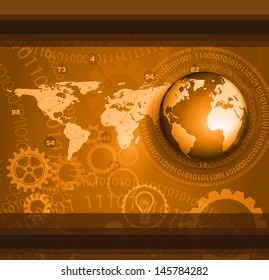 Infographic template for statistic data visualization. Modern composition to use like infochart, product ranking page or background for performance data graphics.