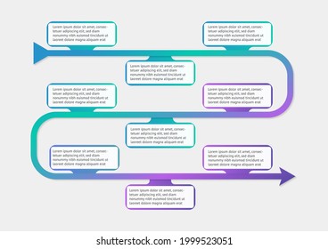 Plantilla infográfica con vector de diseño de pasos
