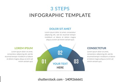 Infographic template with three steps or options, process chart, vector eps10 illustration