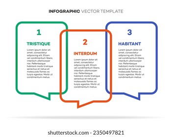 Infographic template timeline process 3 option