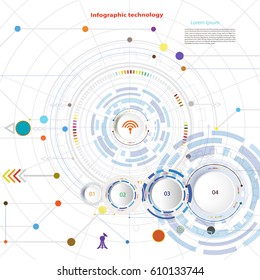 Infographic template timeline technology hi-tech digital and engineering telecoms can be used for your business,book cover, info, template,banner,diagram, Infographic presentation, Vector illustration
