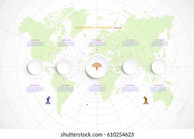 Infographic template timeline technology hi-tech digital and engineering telecoms can be used for your business,book cover,info, template, banner,diagram, Infographic presentation, Vector illustration