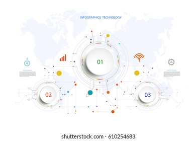 Infographic template timeline technology hi-tech digital and engineering telecoms can be used for your business,book cover,info, template, banner,diagram, Infographic presentation, Vector illustration