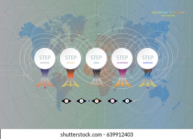 Infographic template timeline technology hi-tech digital and engineering telecoms can be used for your business,book cover, template, banner,diagram, Infographic presentation, Vector illustration