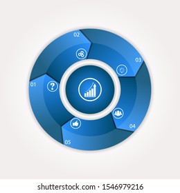 Infographic template for use in illustrating a workflow, diagram, business process parameters, strategies and planning.