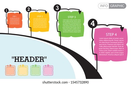 Infographic template. Vector business template for presentation. Creative concept for infographic. Workflow. Business data visualization. Business Infographic template.