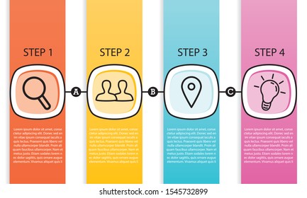 Infographic template. Vector business template for presentation. Creative concept for infographic. Workflow. Business data visualization. Business Infographic template.