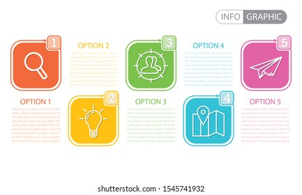 Infographic template. Vector business template for presentation. Creative concept for infographic. Workflow. Business data visualization. Business Infographic template.