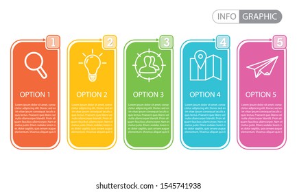 Infographic template. Vector business template for presentation. Creative concept for infographic. Workflow. Business data visualization. Business Infographic template.
