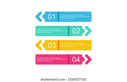 infographic template vector with colorful