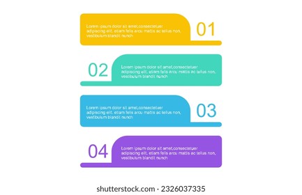 infographic template vector with colorful