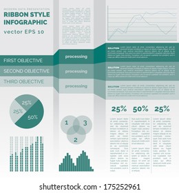 Infographic template vector design.