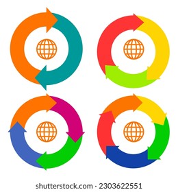 colección de diseño vectorial de plantilla de infografía