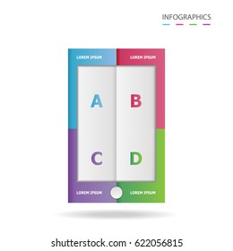 infographic template vector design .smart phone image ,used for business chart , workflow layout , diagram , annual report and web design
