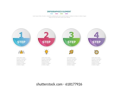 infographic template vector design .used for business chart , workflow layout , diagram , annual report and web design
