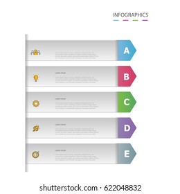 infographic template vector design .used for business chart , workflow layout , diagram , annual report and web design