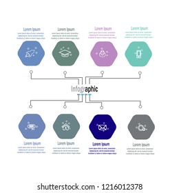 Infographic template vector element