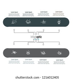 Infographic template vector element