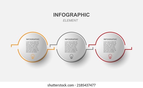 Infographic template vector element design.