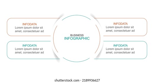 Infographic template vector element for web and graphic design.