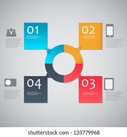 Infographic template vector illustration