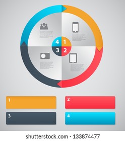 Infographic template vector illustration