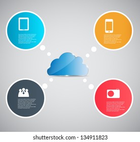 Infographic template vector illustration