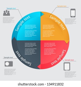 Infographic template vector illustration