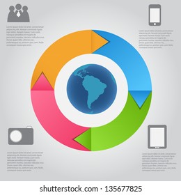 Infographic template vector illustration