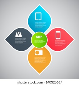 Infographic template vector illustration