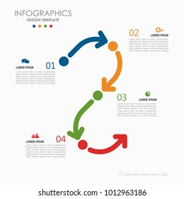 Infographic template. Vector illustration. Can be used for workflow layout, diagram, business step options, banner, web design.