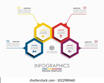 Infographic template. Vector illustration. Can be used for workflow layout, diagram, business step options, banner, web design.