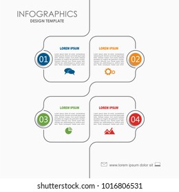 Infographic template. Vector illustration. Can be used for workflow layout, diagram, business step options, banner, web design.